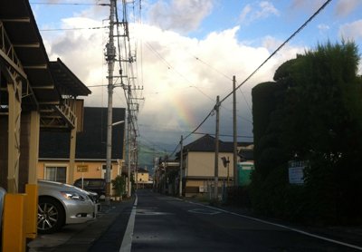台風一過の虹